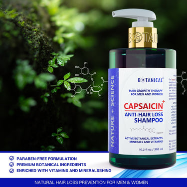 Shampoo For Thinning Hair - Capsaicin Dandruff & Hair Thinning Prevention Formula